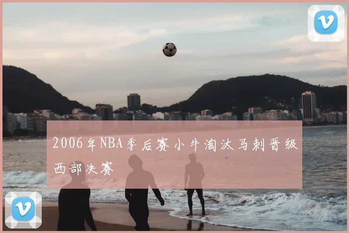 2006年NBA季后赛小牛淘汰马刺晋级西部决赛