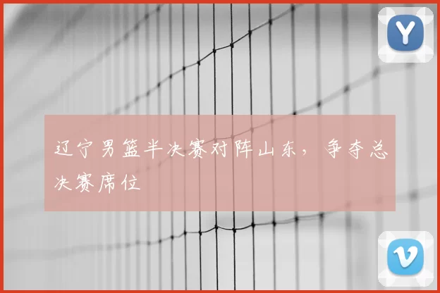 辽宁男篮半决赛对阵山东，争夺总决赛席位