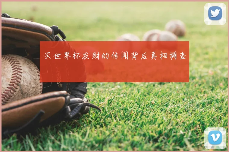 买世界杯发财的传闻背后真相调查