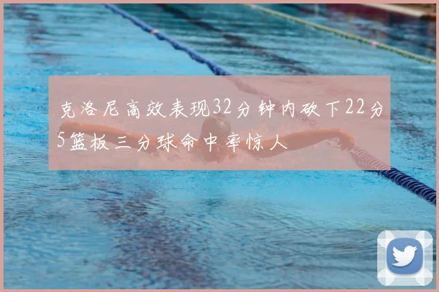 克洛尼高效表现32分钟内砍下22分5篮板三分球命中率惊人